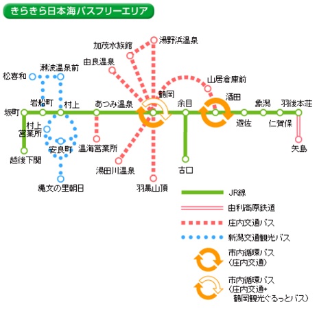 きらきら日本海パスフリーエリア