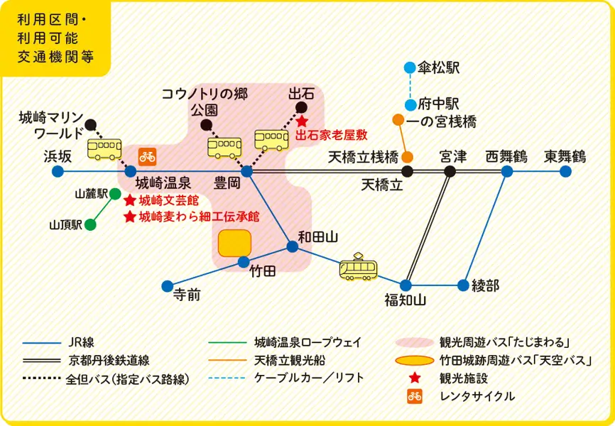 城崎温泉・天橋立周遊パス
