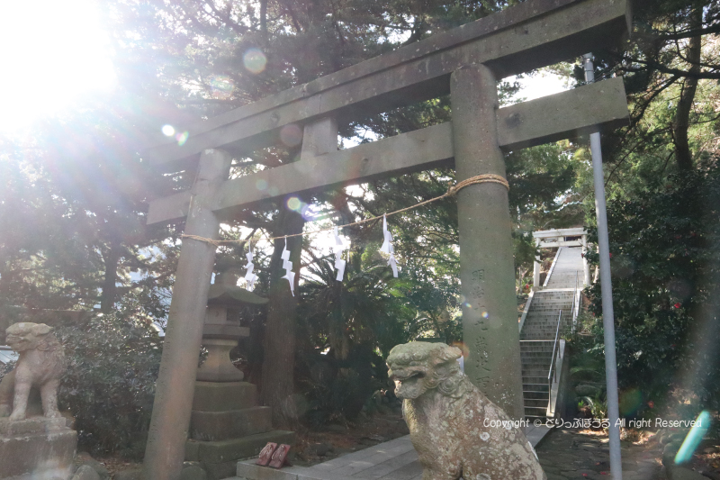 大瀬神社鳥居と階段