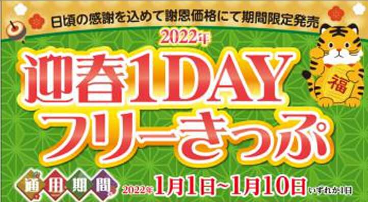 2022名鉄迎春1DAYフリーきっぷ