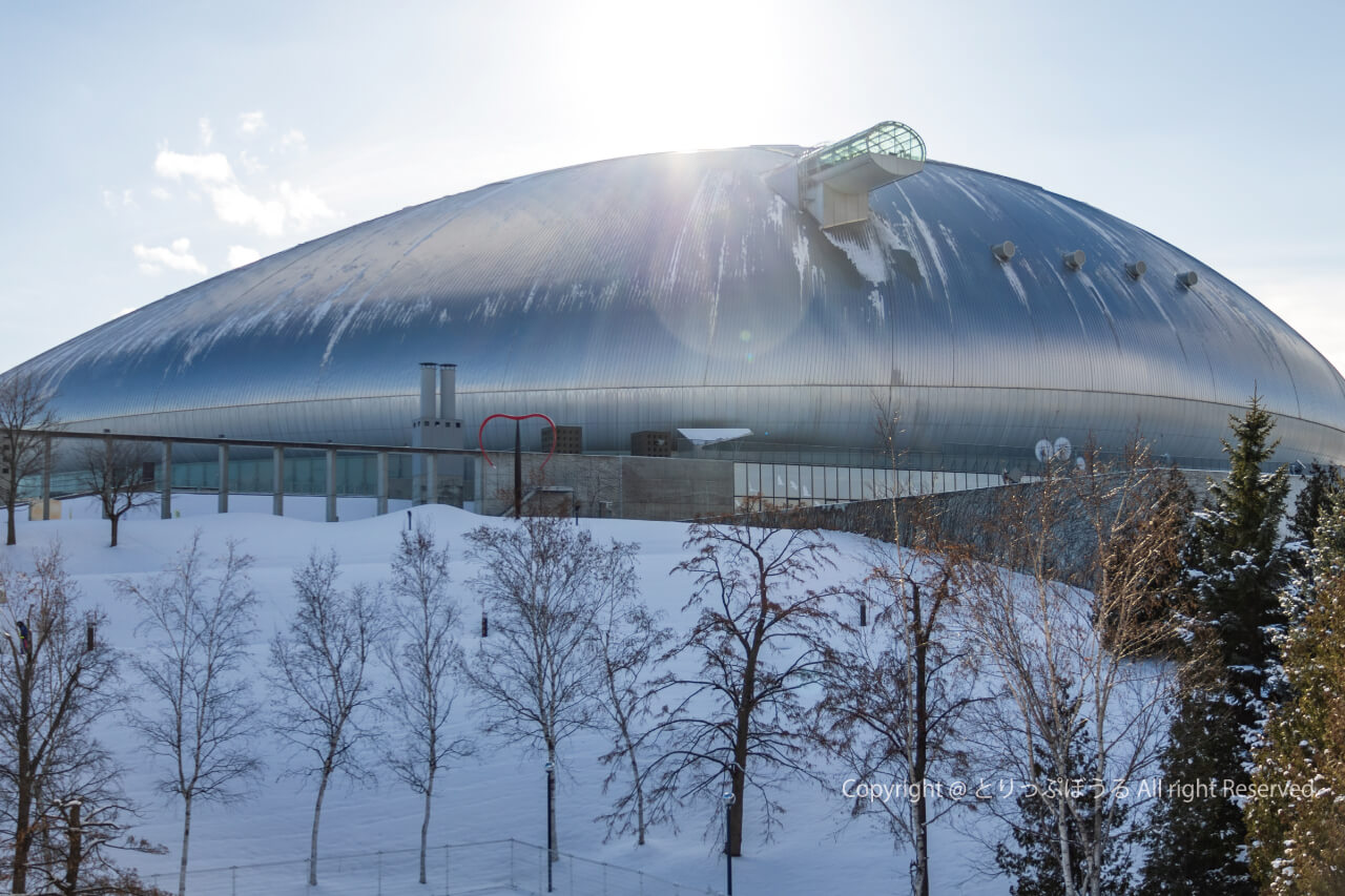 雪景色の札幌ドーム
