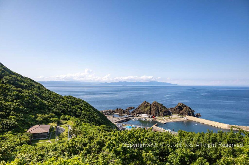 津軽海峡冬景色歌謡碑からの景色