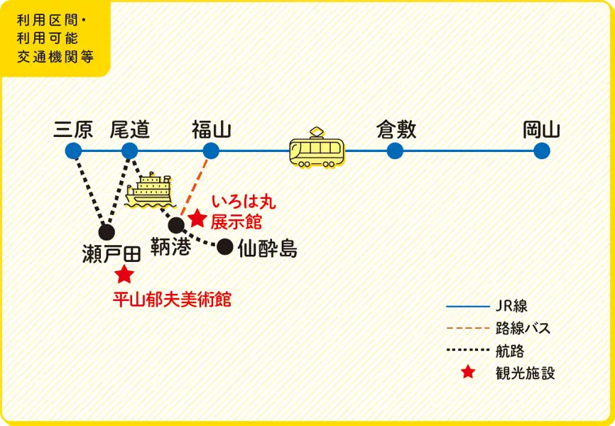 せとうちパス2026フリーエリア