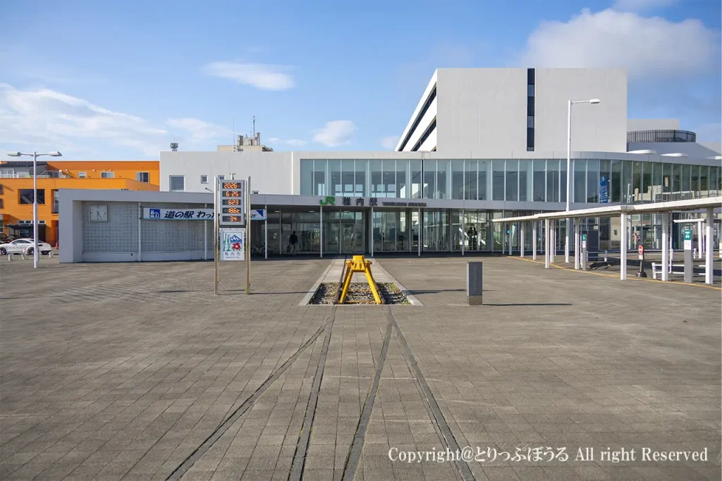 稚内駅と続く線路