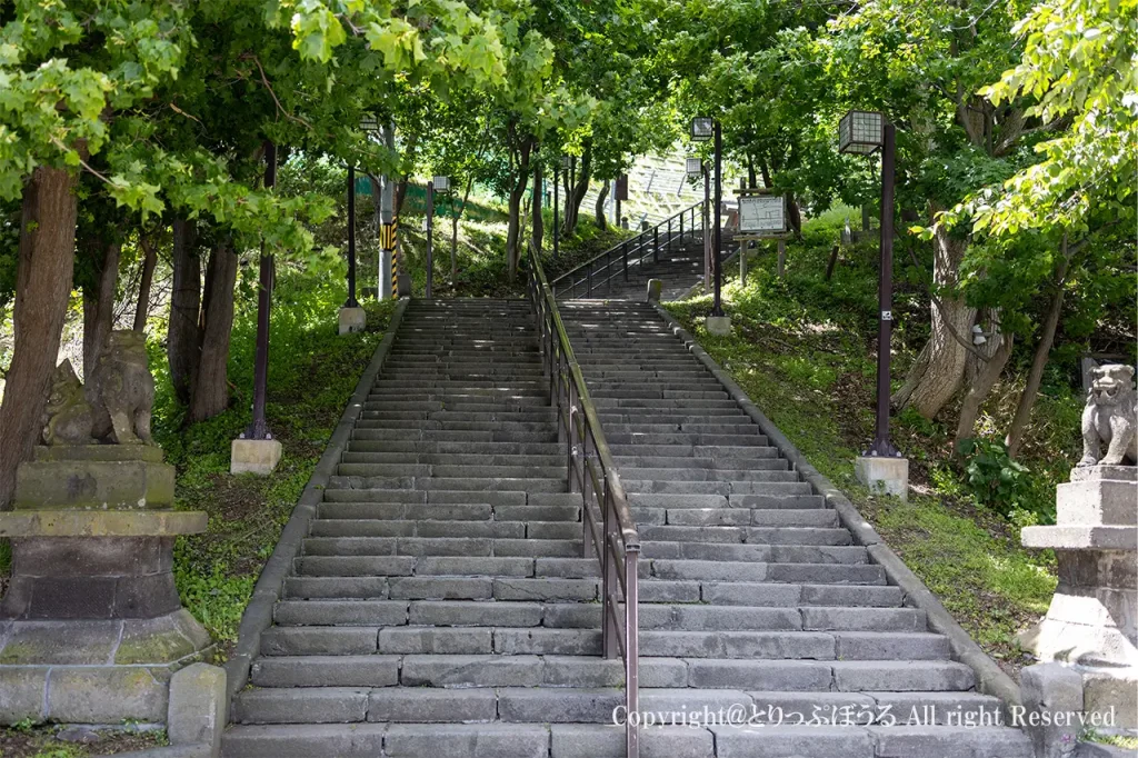 稚内の北門神社の階段