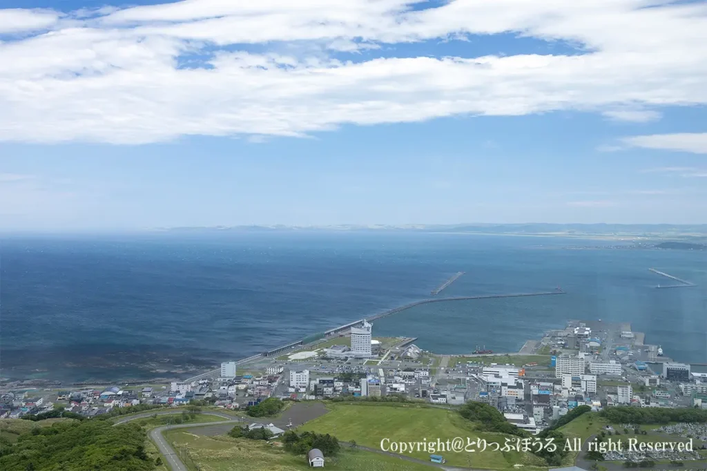 稚内市開基百年記念塔から稚内市街