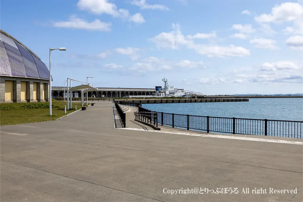 水夢館と北防波堤ドーム公園